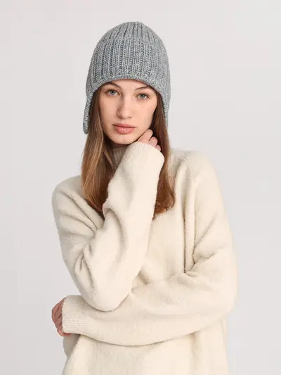 Шапка-ушанка с короткими ушками